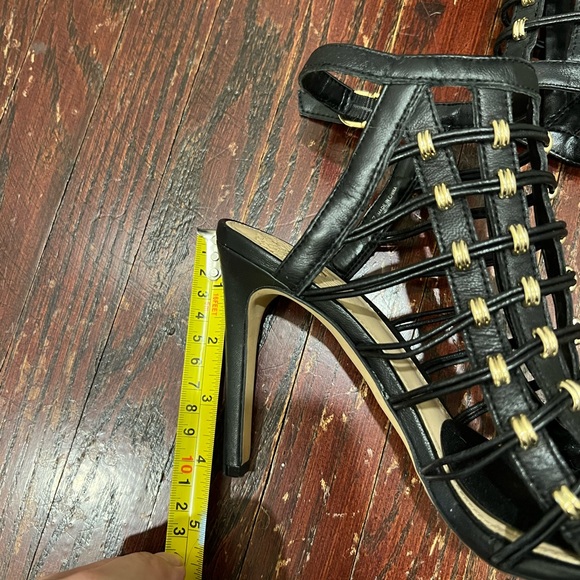 Vince black with gold beads caged heels - Picture 2 of 8